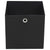 Storage Boxes 4 pcs Non-woven Fabric 32x32x32 cm Black