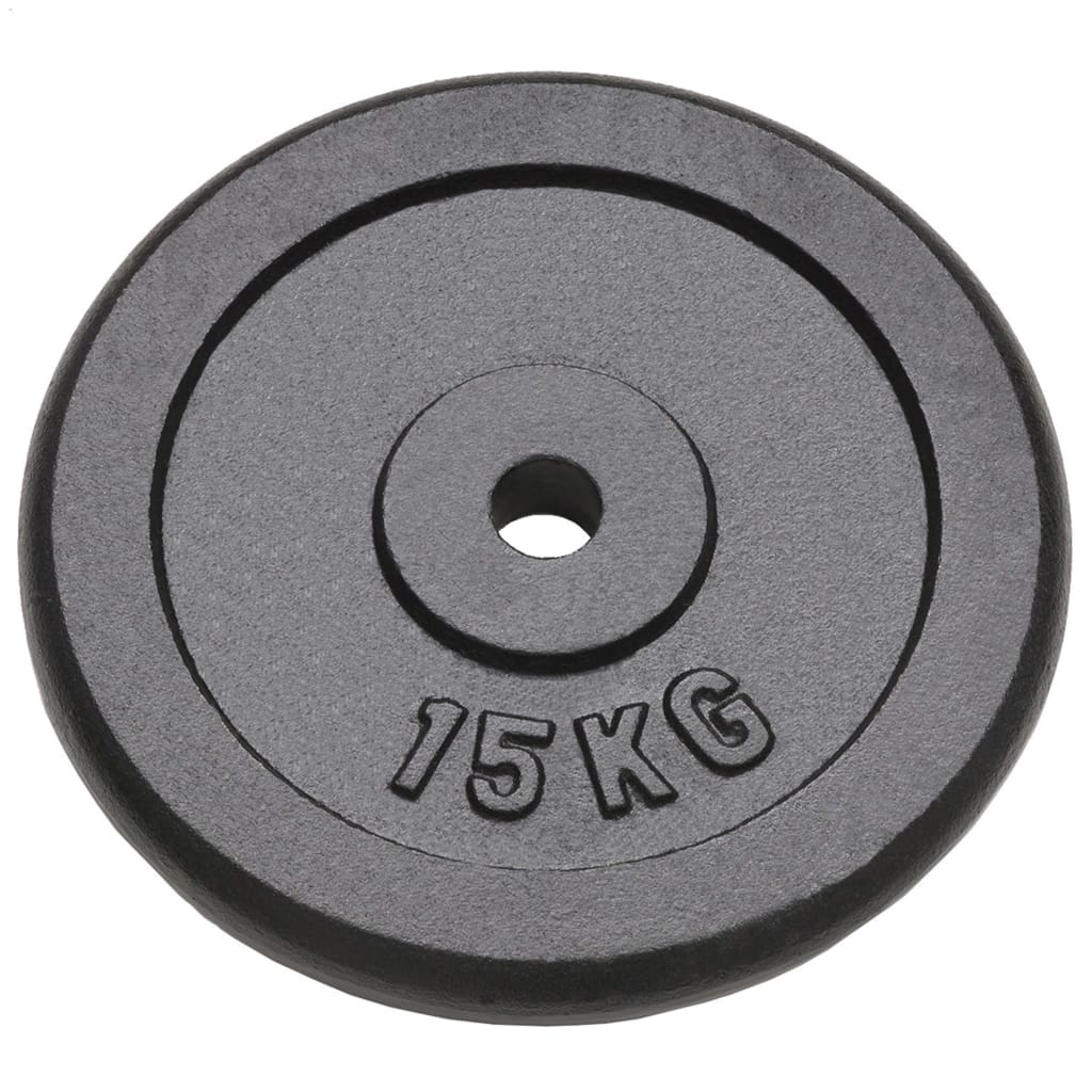 Weight Plates 2 pcs 2x15 kg Cast Iron