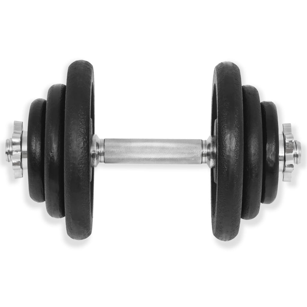 18 Piece Dumbbell Set 40 kg Cast Iron