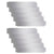 Lawn Fence 10 pcs Galvanised Steel 100x20 cm