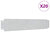 Lawn Fence 20 pcs Galvanised Steel 100x20 cm