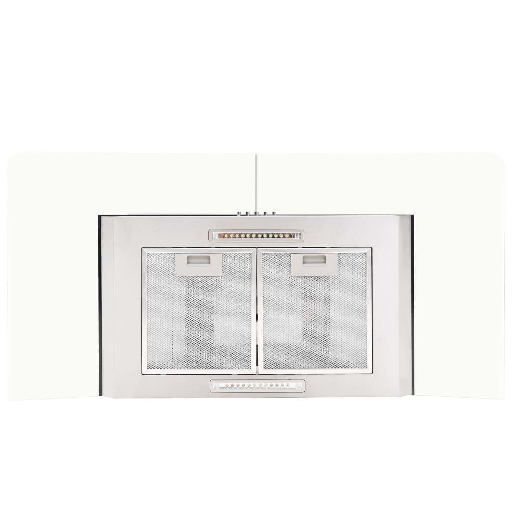 Wall Mounted Range Hood 90 cm Stainless Steel 756 m³/h LED