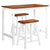 Bar Table and Stool Set 3 Pieces Solid Wood