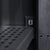 Garden Storage Cabinet with 2 Shelves Black and Grey