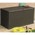 Garden Storage Box Brown 120x56x63 cm PP Rattan