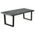 Coffee Table Solid Mindi Wood 102x56x41 cm Grey