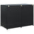 Double Wheelie Bin Shed Poly Rattan Black 148x80x111 cm