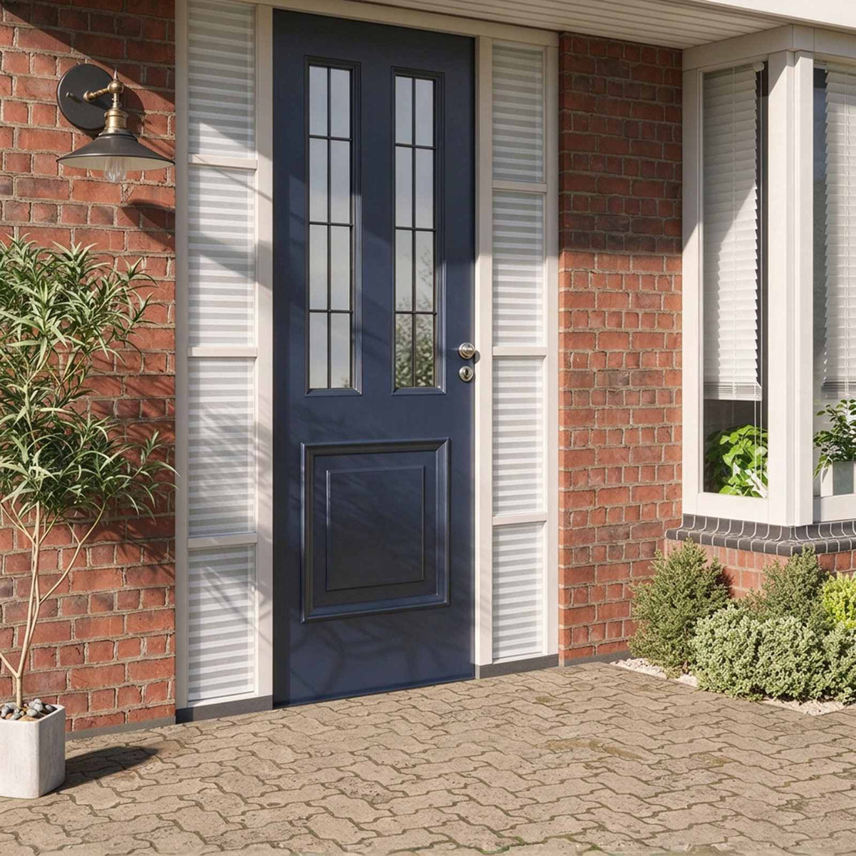 Window Film Frosted Stripes Design 0.9x5 m PVC