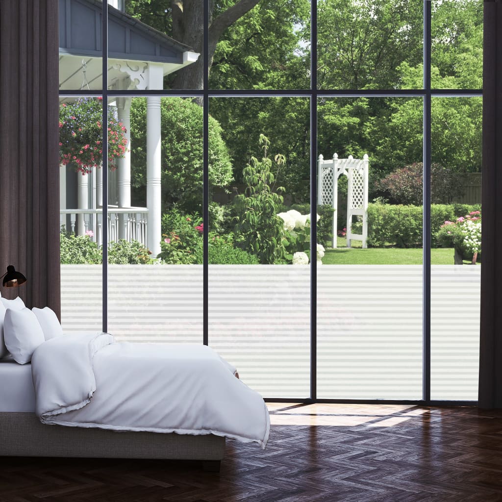 Window Film Frosted Stripes Design 0,9x5 m PVC