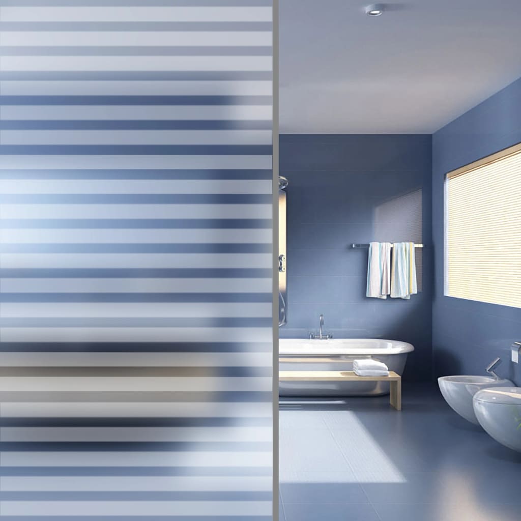 Window Film Frosted Stripes Design 0,9x5 m PVC