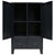 Wardrobe Metal Industrial Style 67x35x107 cm Black