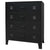 Chest of Drawers Metal Industrial Style 78x40x93 cm Black