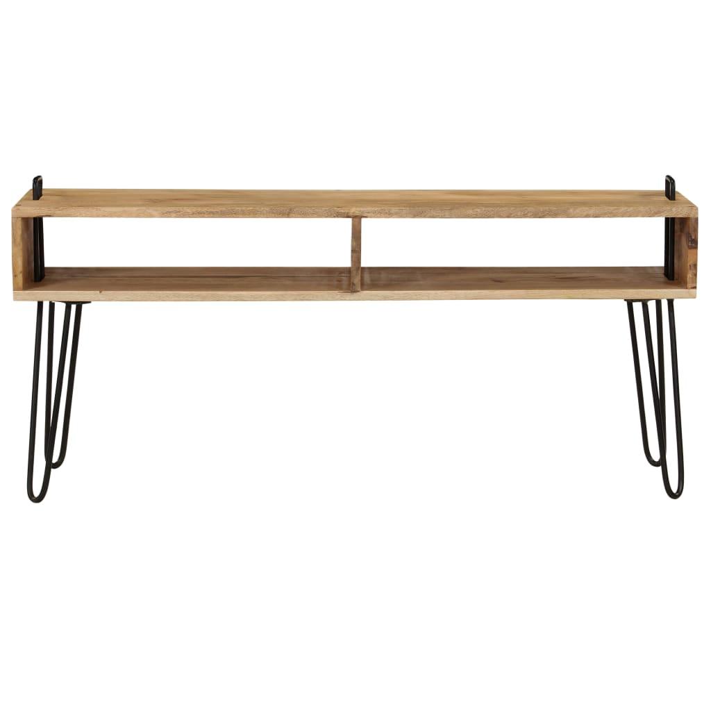 TV Stand Solid Mango Wood 110x35x45 cm