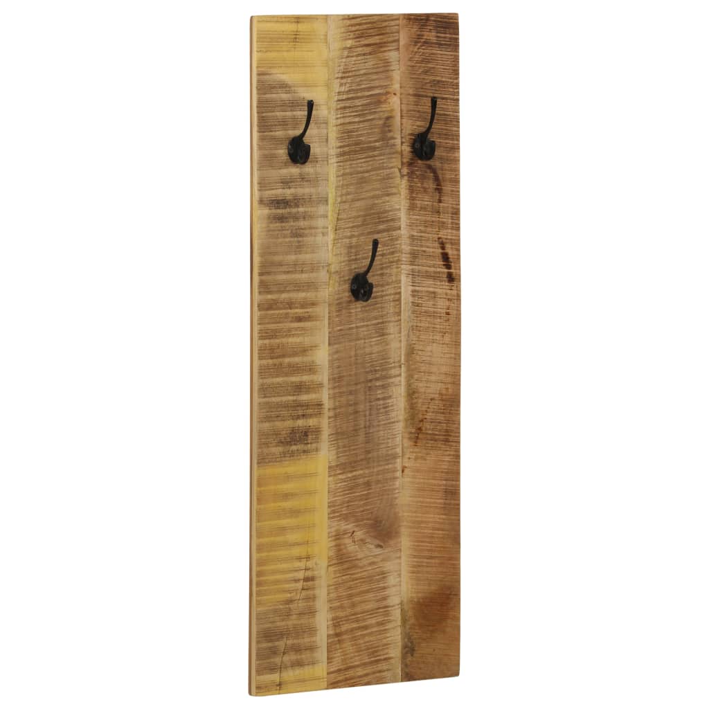 Wall-mounted Coat Racks 2 pcs Solid Mango Wood 36x110x3 cm