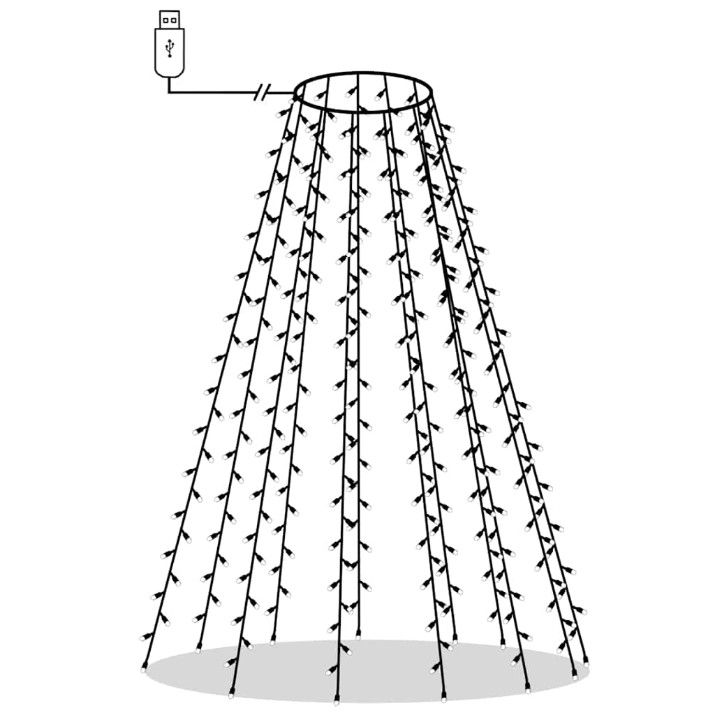 Christmas Tree Net Lights with 210 LEDs 210 cm