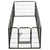 Dog Playpen 8 Panels Steel 80x60 cm Black