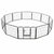 Dog Playpen 12 Panels Steel 80x60 cm Black