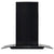 Wall Mounted Range Hood Stainless Steel 756 m³/h 60 cm Black