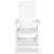 Reclining Garden Chairs 4 pcs Plastic White