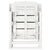 5 Piece Outdoor Dining Set Plastic White