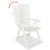 7 Piece Outdoor Dining Set Plastic White