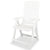 7 Piece Outdoor Dining Set Plastic White