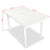 7 Piece Outdoor Dining Set Plastic White