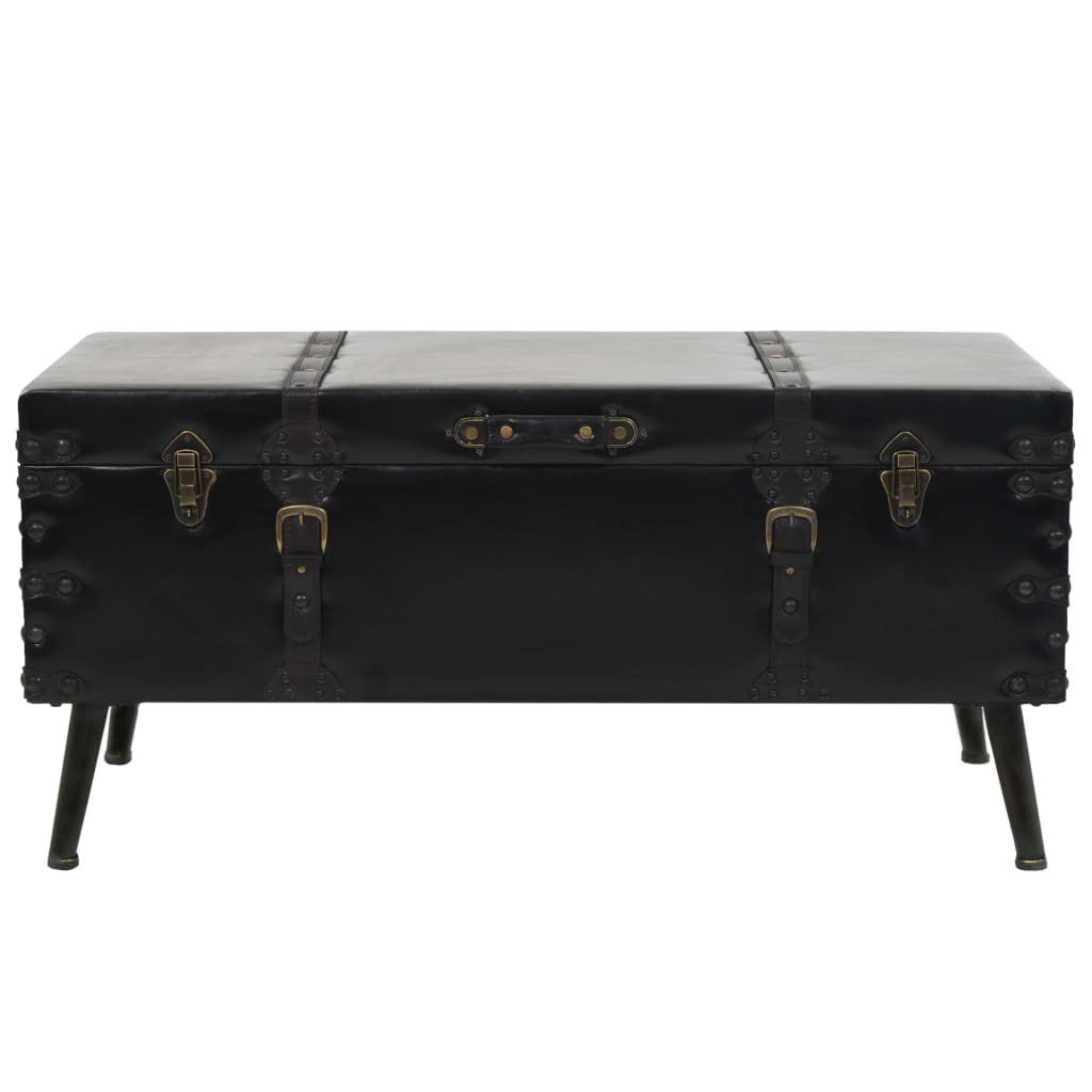 Coffee Table MDF and Steel 102x51x48 cm