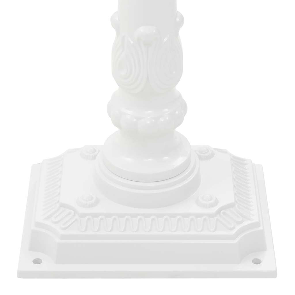 Pedestal Letterbox Aluminium Vintage Style Rustproof White
