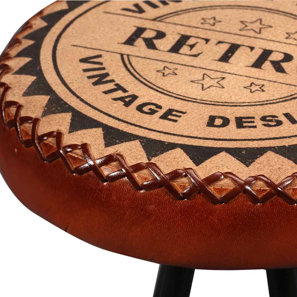 Bar Set 5 Pieces Solid Wood Reclaimed. Genuine Leather & Canvas