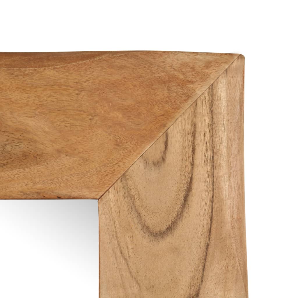 Cosmetic Mirror 50x50 cm Solid Acacia Wood
