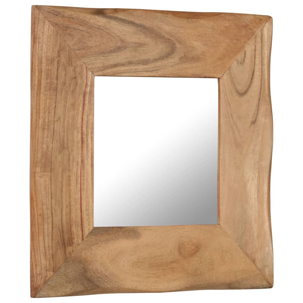 Cosmetic Mirror 50x50 cm Solid Acacia Wood