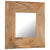 Cosmetic Mirror 50x50 cm Solid Acacia Wood