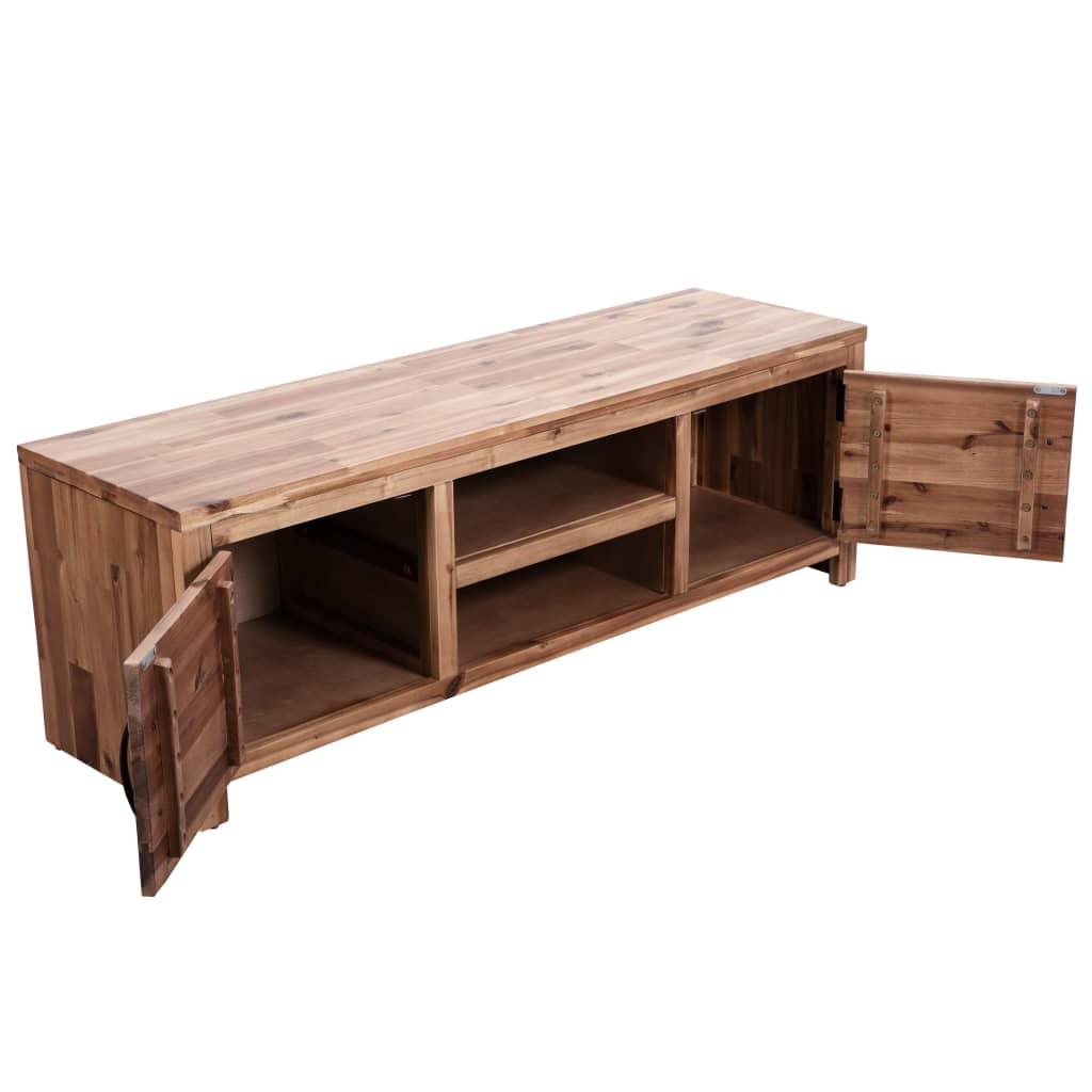 TV Cabinet Solid Acacia Wood 120x35x40 cm