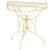 Side Table Vintage Style Half Round Metal 72x36x74 cm Gold