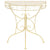 Side Table Vintage Style Half Round Metal 72x36x74 cm Gold