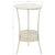 Bistro Table Vintage Style Round Metal 40x70 cm White