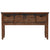 Console Table Solid Fir Wood 131x35.5x75 cm Brown
