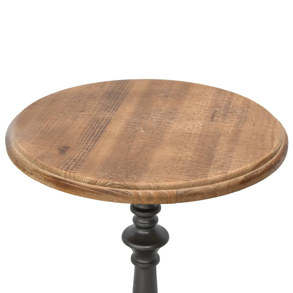 End Table Solid Fir Wood 40x64 cm Brown