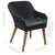 Outdoor Chairs with Cushions 2 pcs Poly Rattan Black