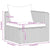 3 Piece Garden Sofa Set with Cushions Grey Poly Rattan