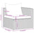 4 Piece Garden Sofa Set with Cushions Grey Poly Rattan