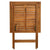 3 Piece Folding Bistro Set with Cushions Solid Acacia Wood
