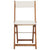3 Piece Folding Bistro Set with Cushions Solid Acacia Wood