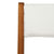 3 Piece Folding Bistro Set with Cushions Solid Acacia Wood