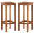 Bar Chairs 2 pcs Solid Acacia Wood
