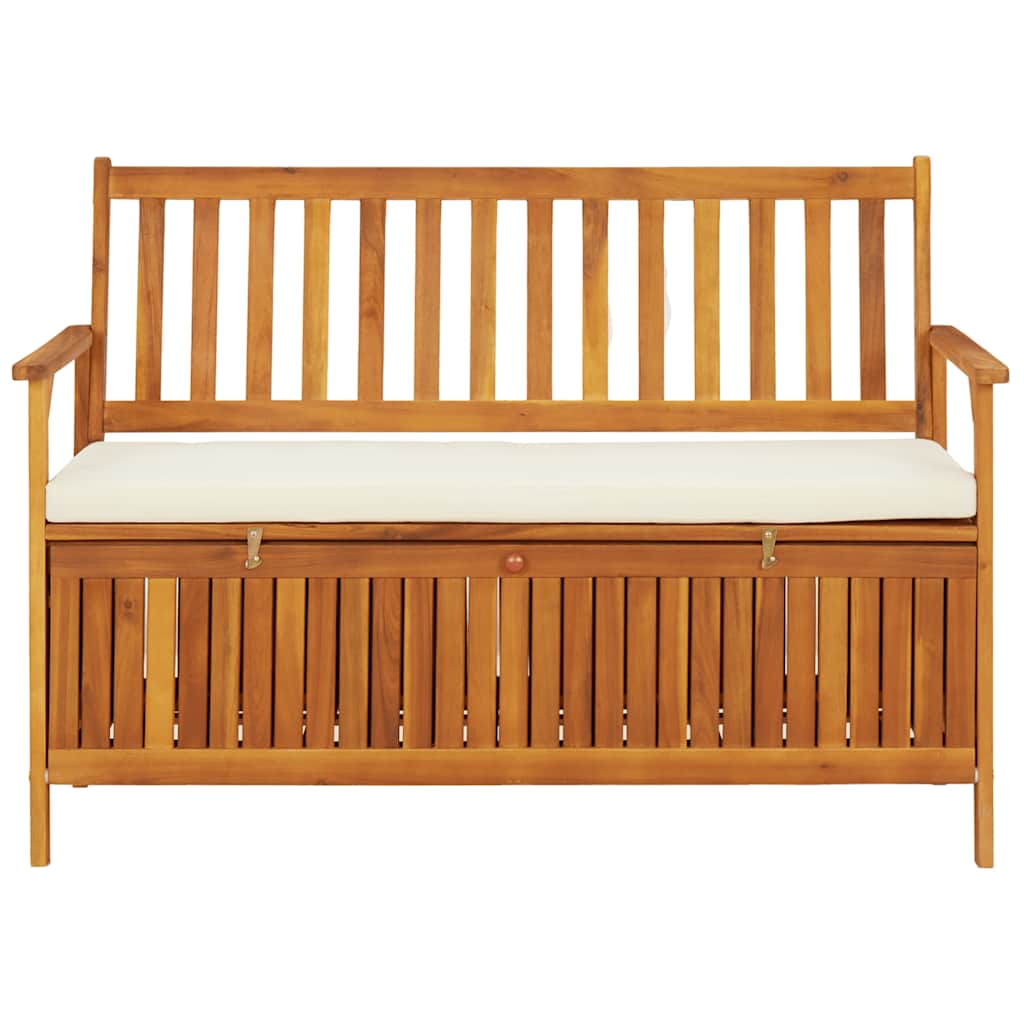 Garden Storage Bench Solid Acacia Wood 120x63x84 cm