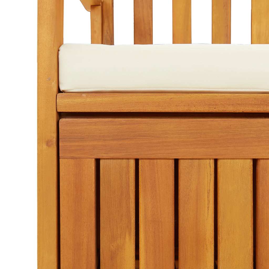 Garden Storage Bench Solid Acacia Wood 120x63x84 cm