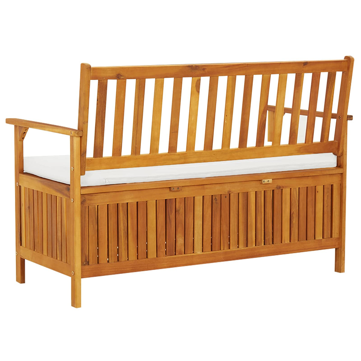 Garden Storage Bench Solid Acacia Wood 120x63x84 cm