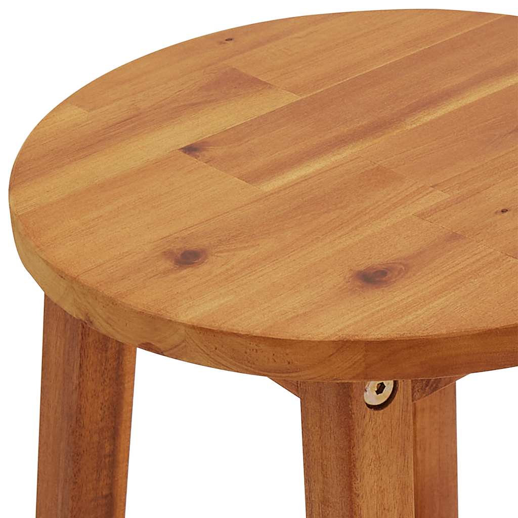 Bar Chairs 2 pcs Solid Acacia Wood